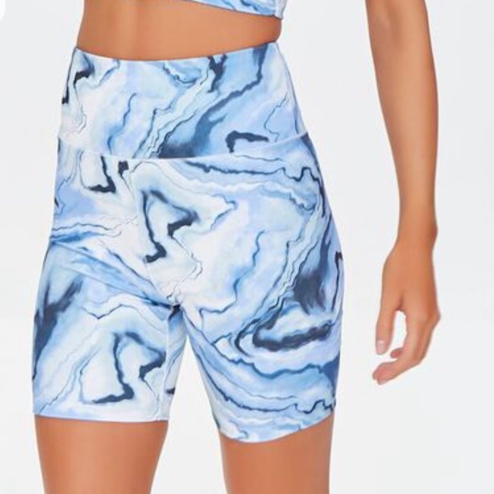 Active Marble Biker Shorts